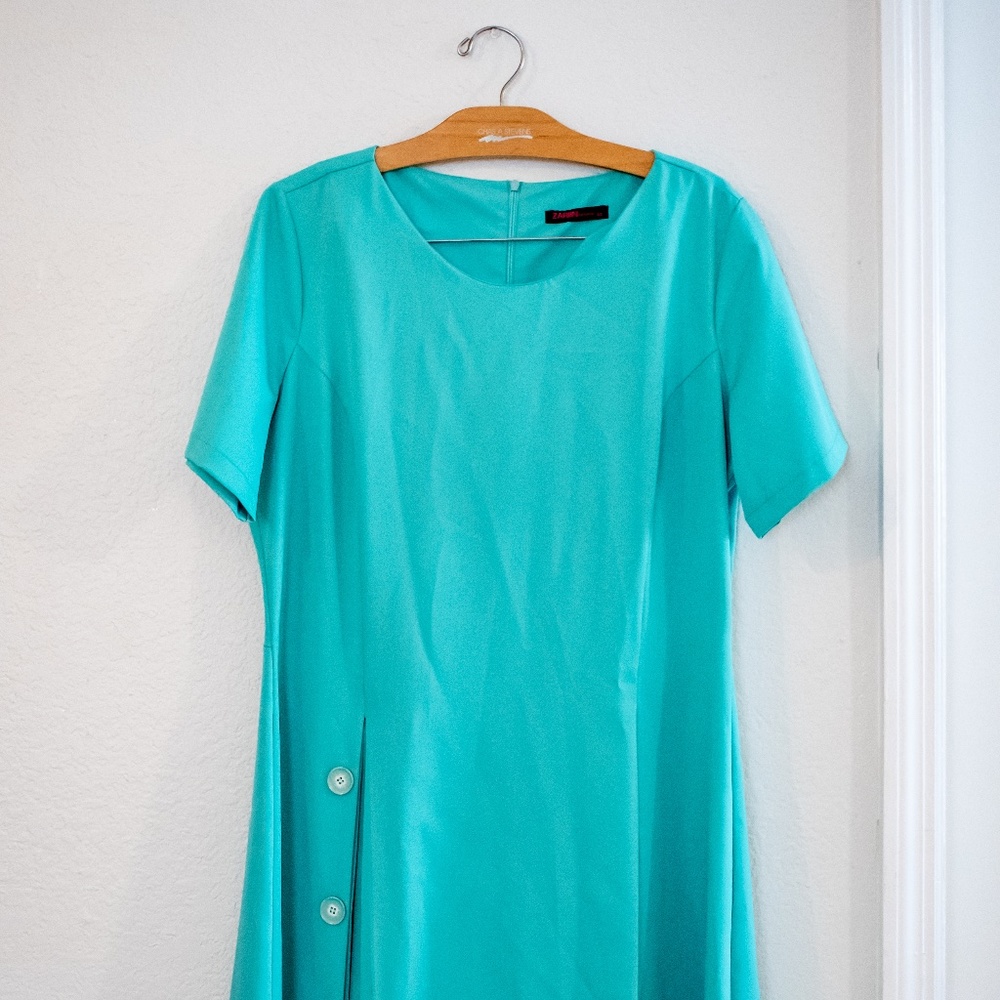 Zariin Fashion Dress Turquoise Size 44